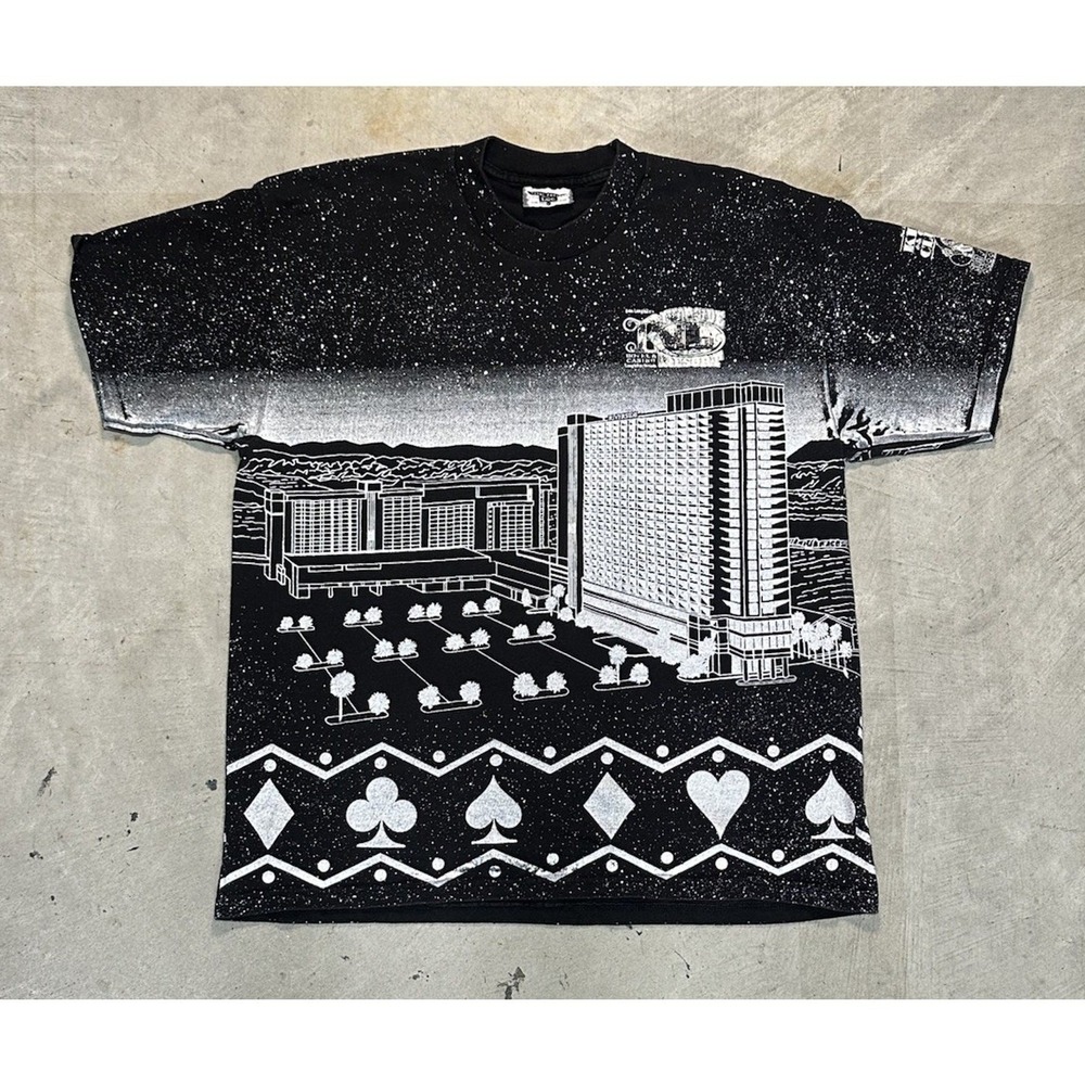 Vintage Lee All Over Print Don Laughlin Riverside Casino 29th Anniversary Sz XL